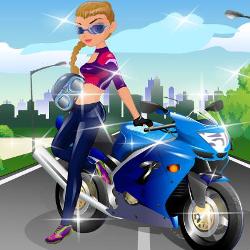 Игра Motorcycle Girl Dress Up